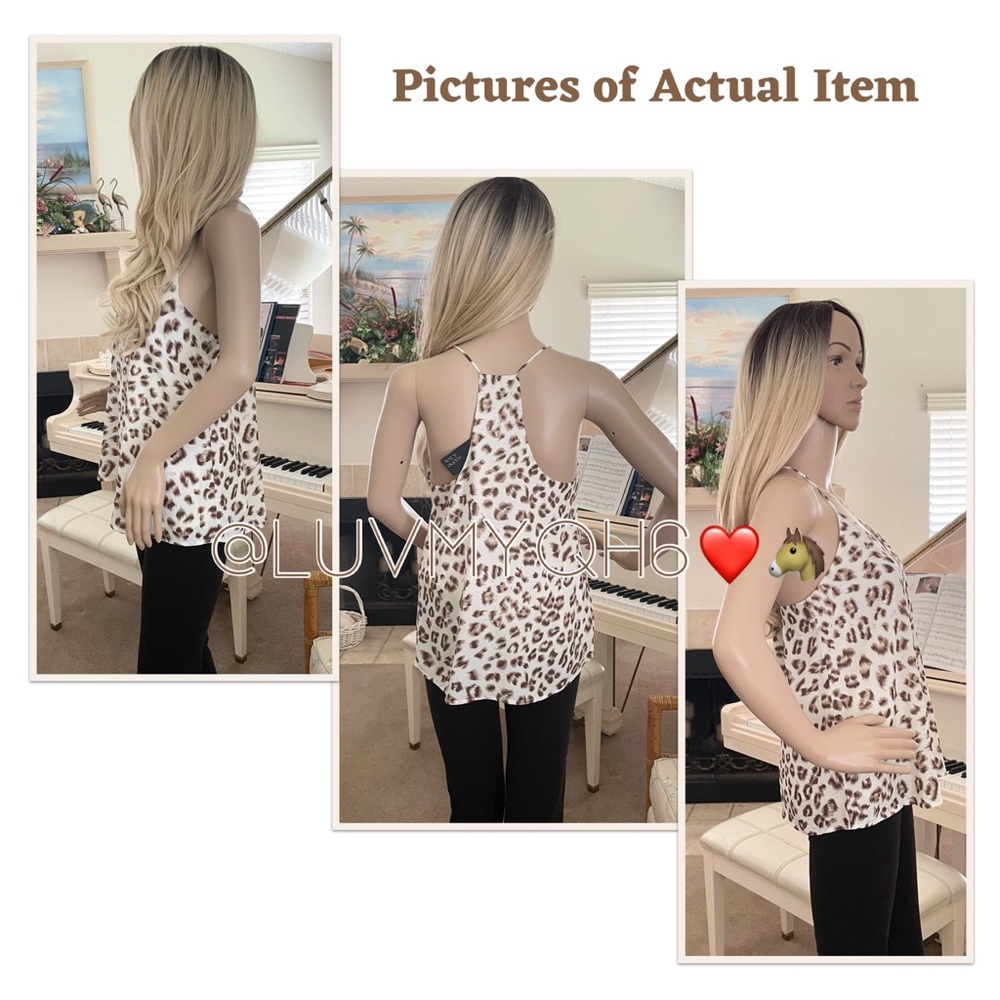 Style Rack Leopard Print Cami Top - Picture 2 of 3